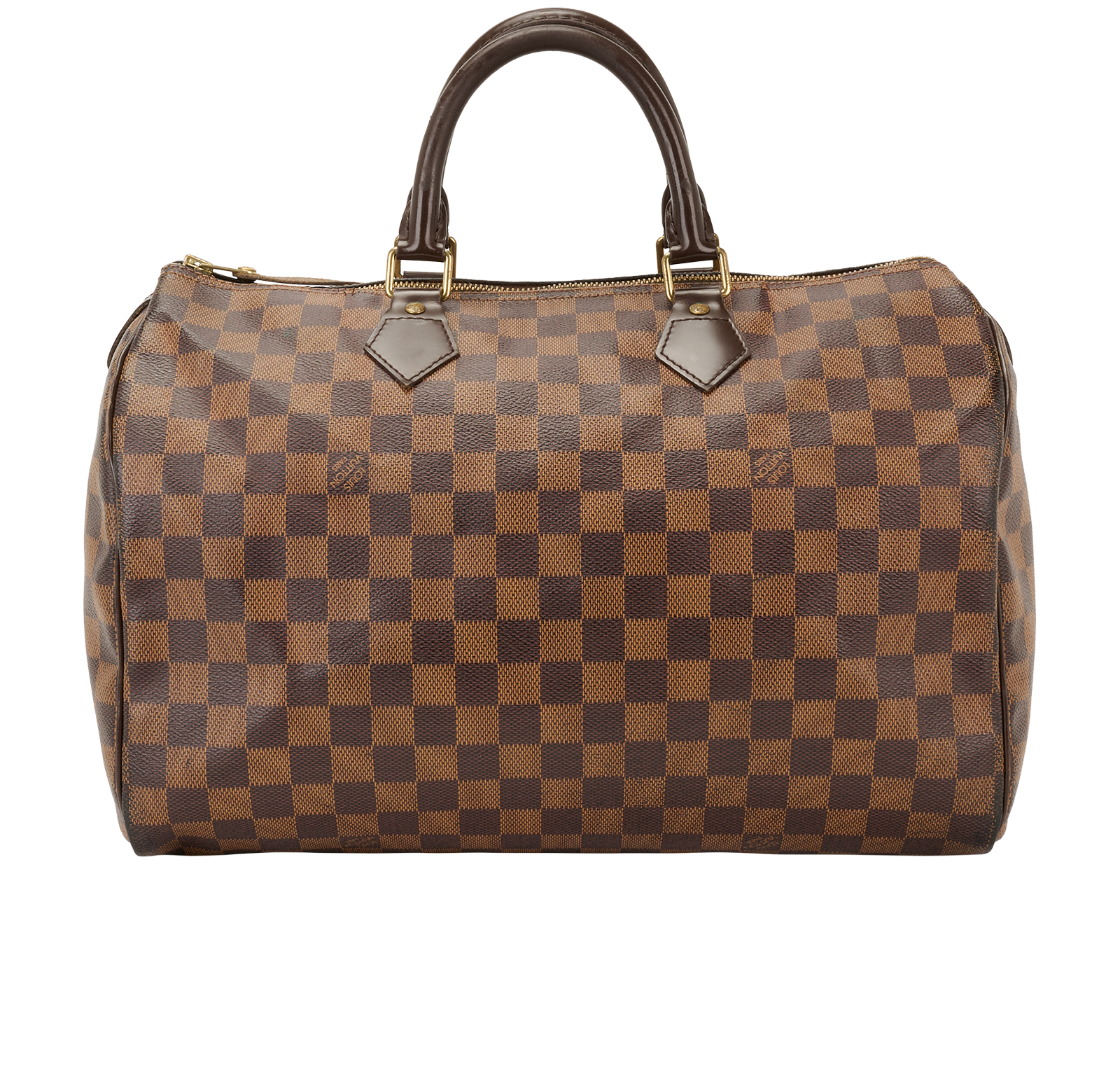 Speedy 30, &pound;695, Handbags, Black/Brown, Canvas, Back view